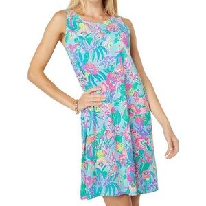 Lilly Pulitzer Kristen Dress Me and My Zesty Floral Crisscross Back Shift Dress
